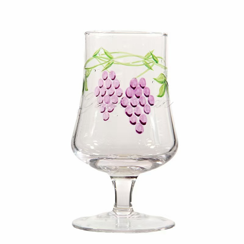 Hand painted glass goblets series