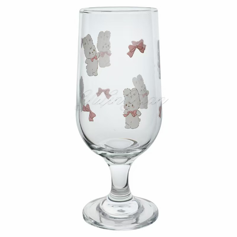 Hand painted glass goblets series